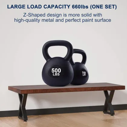 Z Shape Heavy Duty Metal Coffee Table Legs