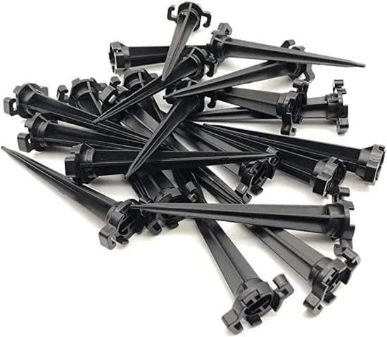 Universal Black Plastic Stake Clip for C7 C9 String Lights - Garden Decoration Lighting Accessory