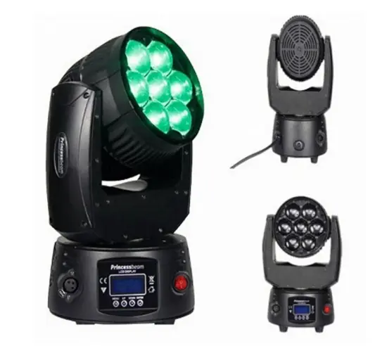7X15W LED RGBW DMX Moving Head Stage Light