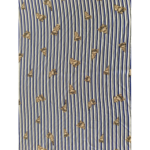 Lines Design Polyester Bubble Crepe Printing Fabric