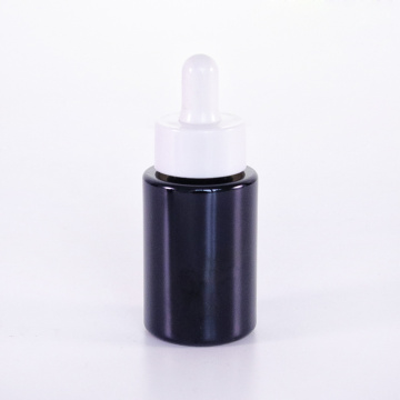 20ml black glass serum bottle with white dropper