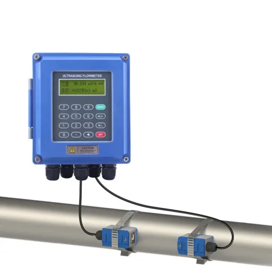 Portable Wall-Mounted Ultrasonic Flow Meter for Liquid Pipeline