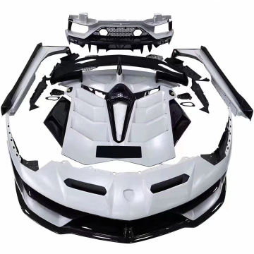 Lamborghini LP700 LP720 Carbon Fiber Body Kit - SVJ Style Front and Rear Bumper Spoiler