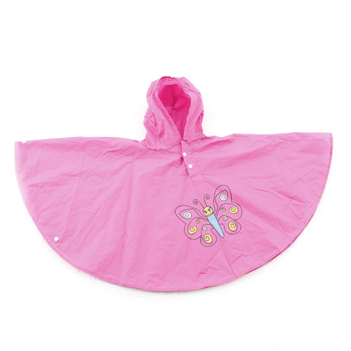 Προσαρμοσμένο Plsastic PVC παιδικό αδιάβροχο παιδί βροχή poncho