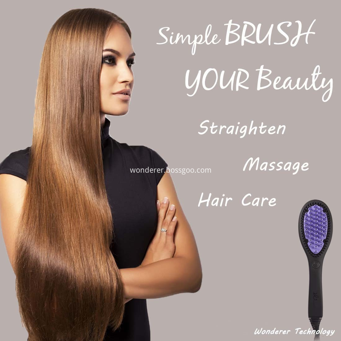 Hair Straightening Brush