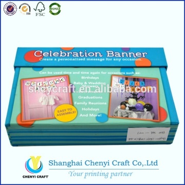 custom printable high quality cardboard paper cube puzzle