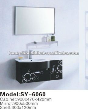 Stainless steel bathroom cabinet,wall mounted simple samll bathroom furniture vanity