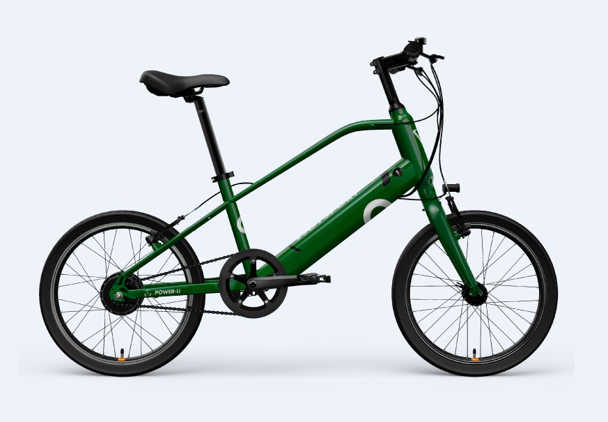 Green Electric Bike Exercise