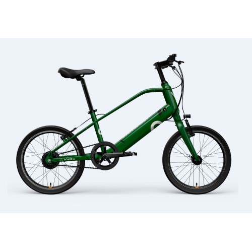 Green Electric Bike Exercise