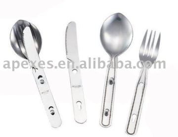 3PCS Stainless Steel Picnic Flatware set
