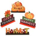 4 Pack Decorative Signs Harvest Table Decoration