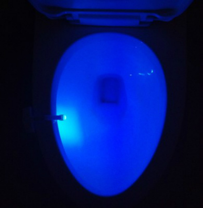 Smart Bathroom Toilet Nightlight LED Induction Activated On/Off Seat Sensor Lamp 8 multicolour Creative Toilet lamp Hot Sale