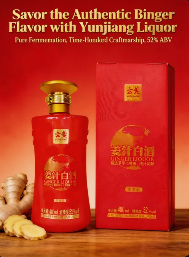 52% ABV Ginger Baijiu in Paper Box