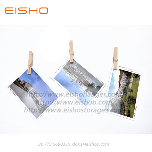 Pinzas de madera de abedul clásicas para el hogar EISHO Clips