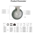 6 Zoll stiller Arcuat High Elastic Starres Casters