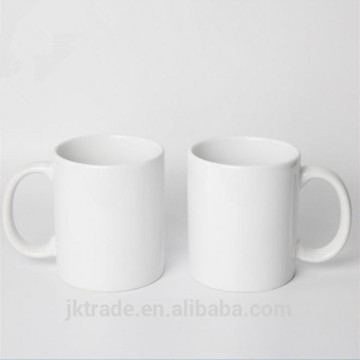 Wholesale Customized 11oz white ceramic sublimation cup/White coated sublimation mug