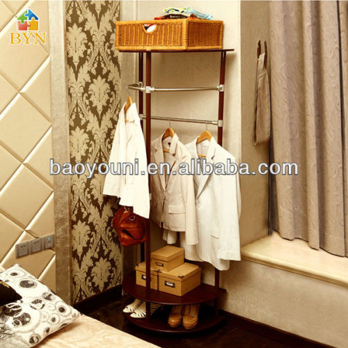 BAOYOUNI wood Clothes organizer sliding Clothes organizer