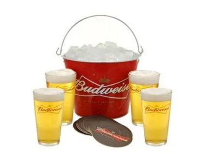New Coors Beer Galvanized Metal Ice Bucket