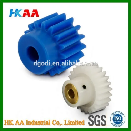 High precision machining service plastic nylon small pinion gears, custom small toy nylon pinion gears