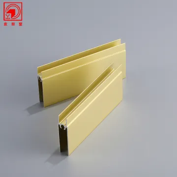 Aluminum Door Bottom Profile for Wardrobe Sliding Doors