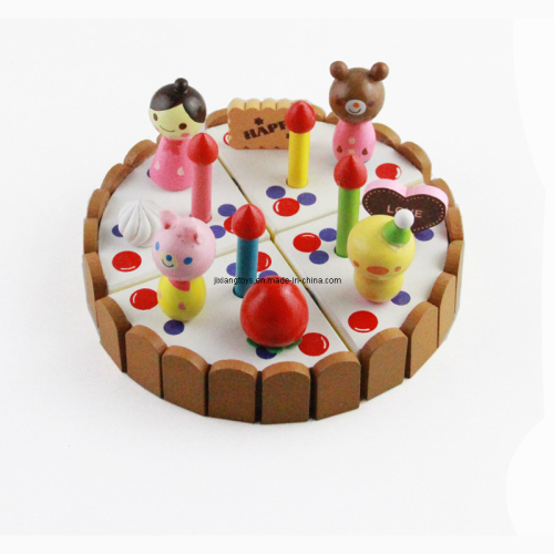 Kid Birthday Wooden Cutting Cake Toy