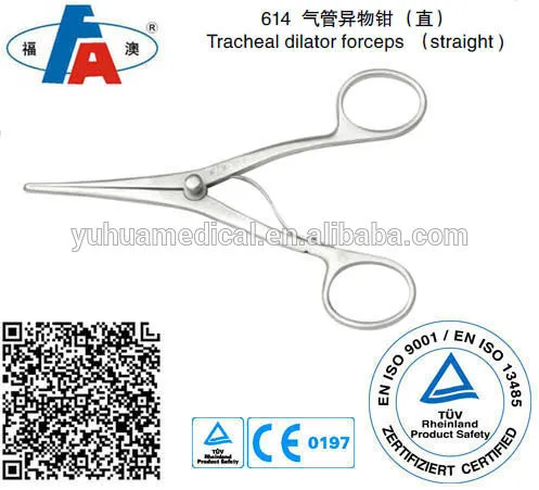 Tracheal dilator forceps, Tracheal instruments