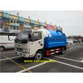 Dongfeng 3000L танкҳои ҷаноби канализатсия