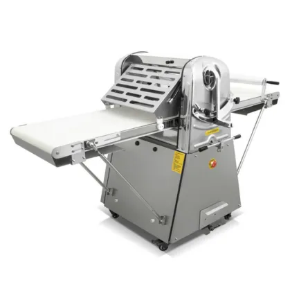 Mini Automatic Phyllo Puff Pastry Laminator for Bakery - 30kg Roller Dough Sheeter