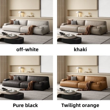 Modern simple sofa in living room
