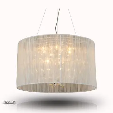 beaded pendant light