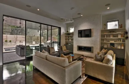 Glass Wooden Sliding Doors for Home