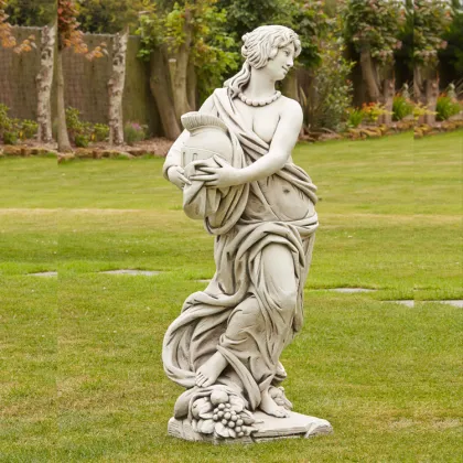 Large garden decoration life size beautiful roman goddess stone sculpture