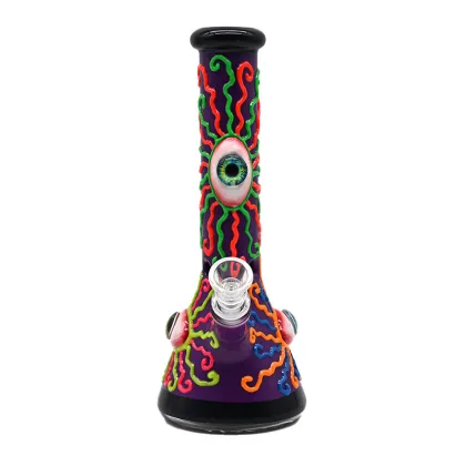 Eye of All Knowledge Glass Water Pipe