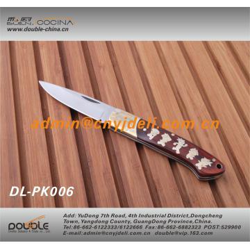 Wooden Handle Pocket Folding Knife DL-PK006