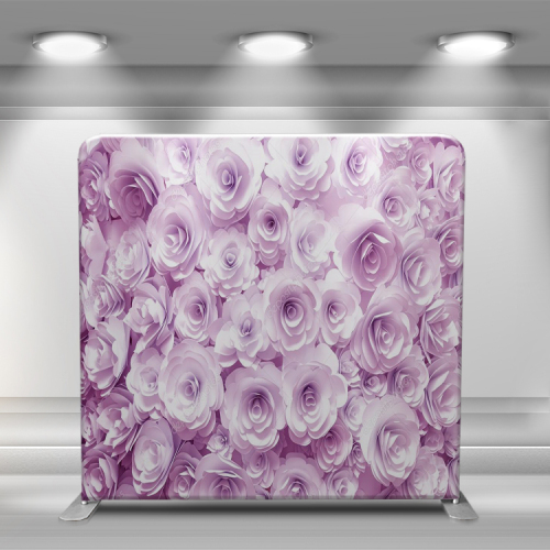 Flower straight portable tension fabric banner photography
