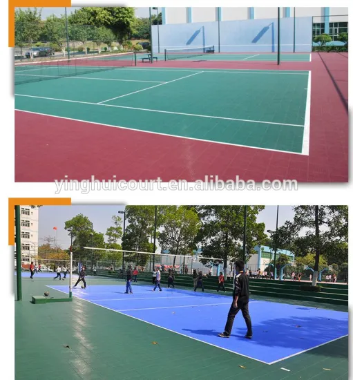 O-04 Multi-purpose Sports Court Portable Removable Plastic Party Floor Cover