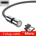 3-in-1 540 Ruotare il cavo di ricarica USB magnetico