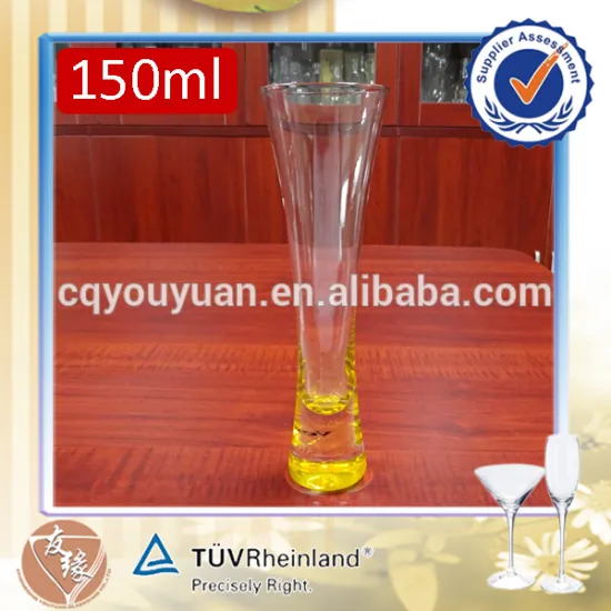 China 150ml handmade unique shaped liquor drinking glass cup factory