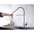 spring pull down brass kitchen Mixer faucet