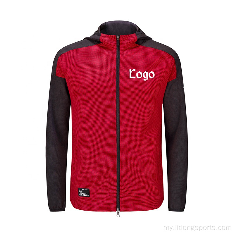 စိတ်ကြိုက် Mens Plain Gym unisex hoodie ဂျာကင်အင်္ကျီ