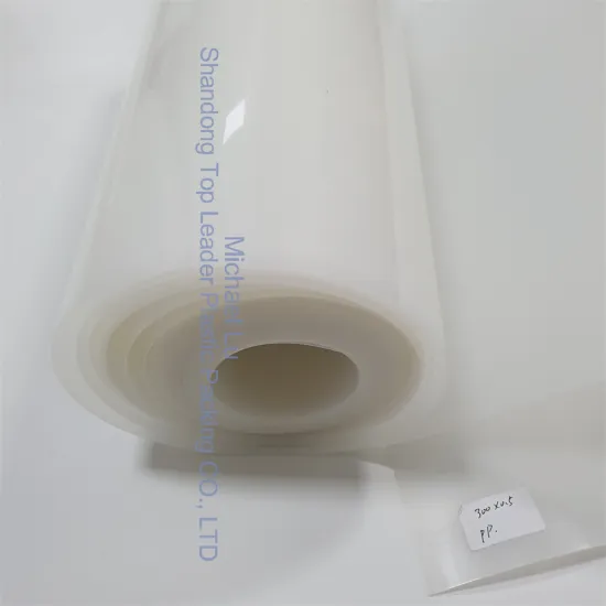 top leader white opaque pp sheet 0.5mm thick
