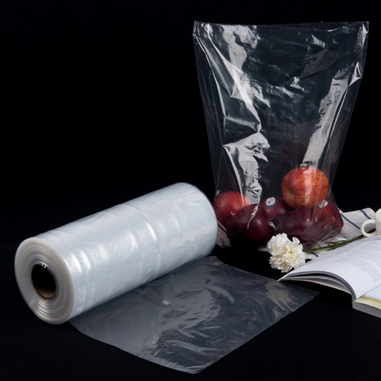 Food Packaging Transparent Plastic Produce Roll Bag For Fruit Vegetable