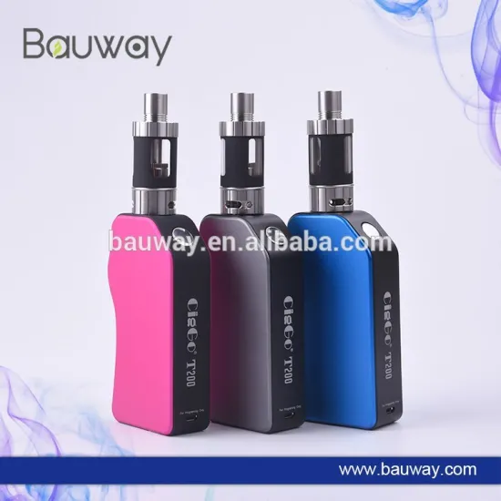 Bauway T200 Ciggo E-cigarette 200W Temperature Control and with 3.7V 18650 dual battery
