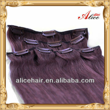Best quality remy clip human hair extension