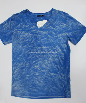 Men's Plain Cotton V-Neck T-Shirt with Different Colors (T-0784)