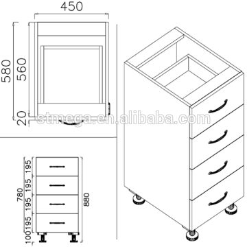Customized modern modular standard cabinet