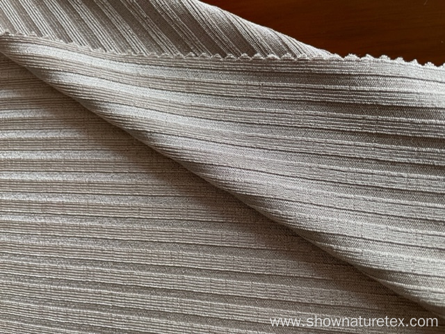 shining rib polyester fabric