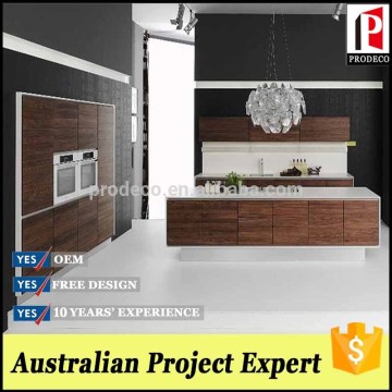 no. 1 wood veneer walk in microwave kitchen cabinets with bar countertop