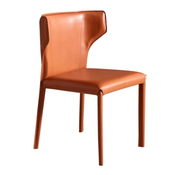 Chaise de salle à manger meubles modernes couverture en cuir coloré foshan chaise chinoise