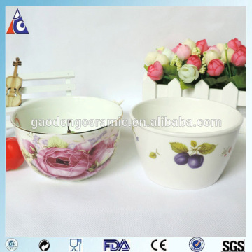 ceramic bowl with full covered logo / porcelain dinnerware